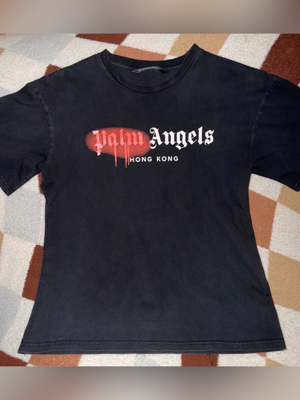 Palm Angels Men’s Black Graphic Logo Tee